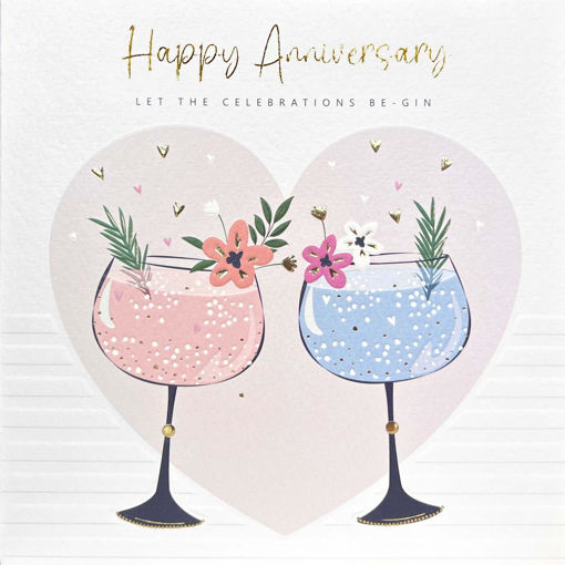 Picture of HAPPY ANNIVERSARY LET THE CELEBRATION BEGIN CARD